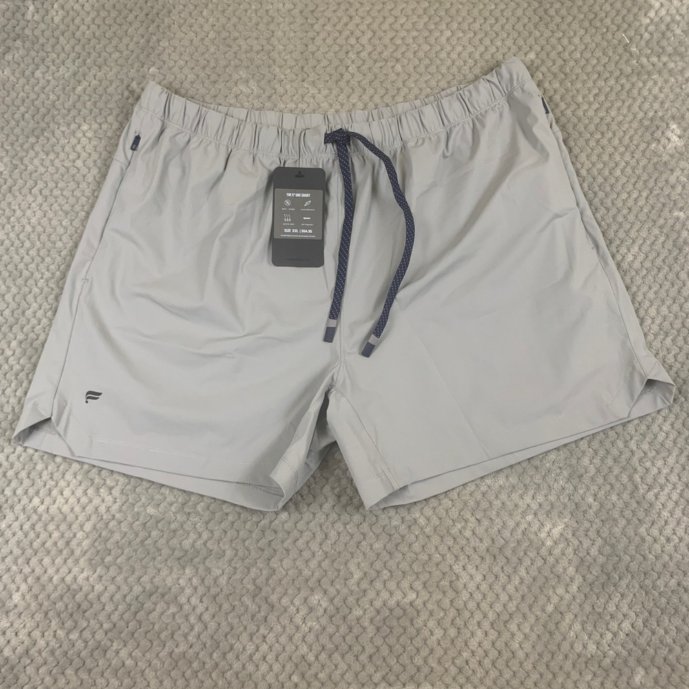 Fabletics The One Short Mens XXL Gray 5" Athletic Gym NWT SO2148646